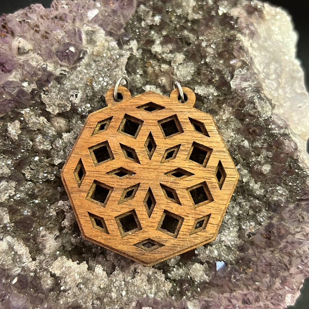 NEW wooden lazer cut pendant
